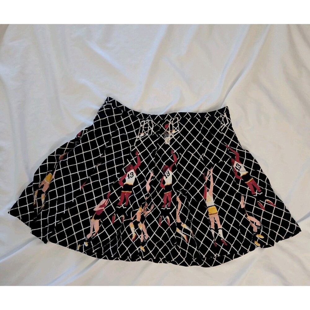 Urban Outfitters Cecile Cheerleader Basketball Mini Skirt Unique Pleated Sm